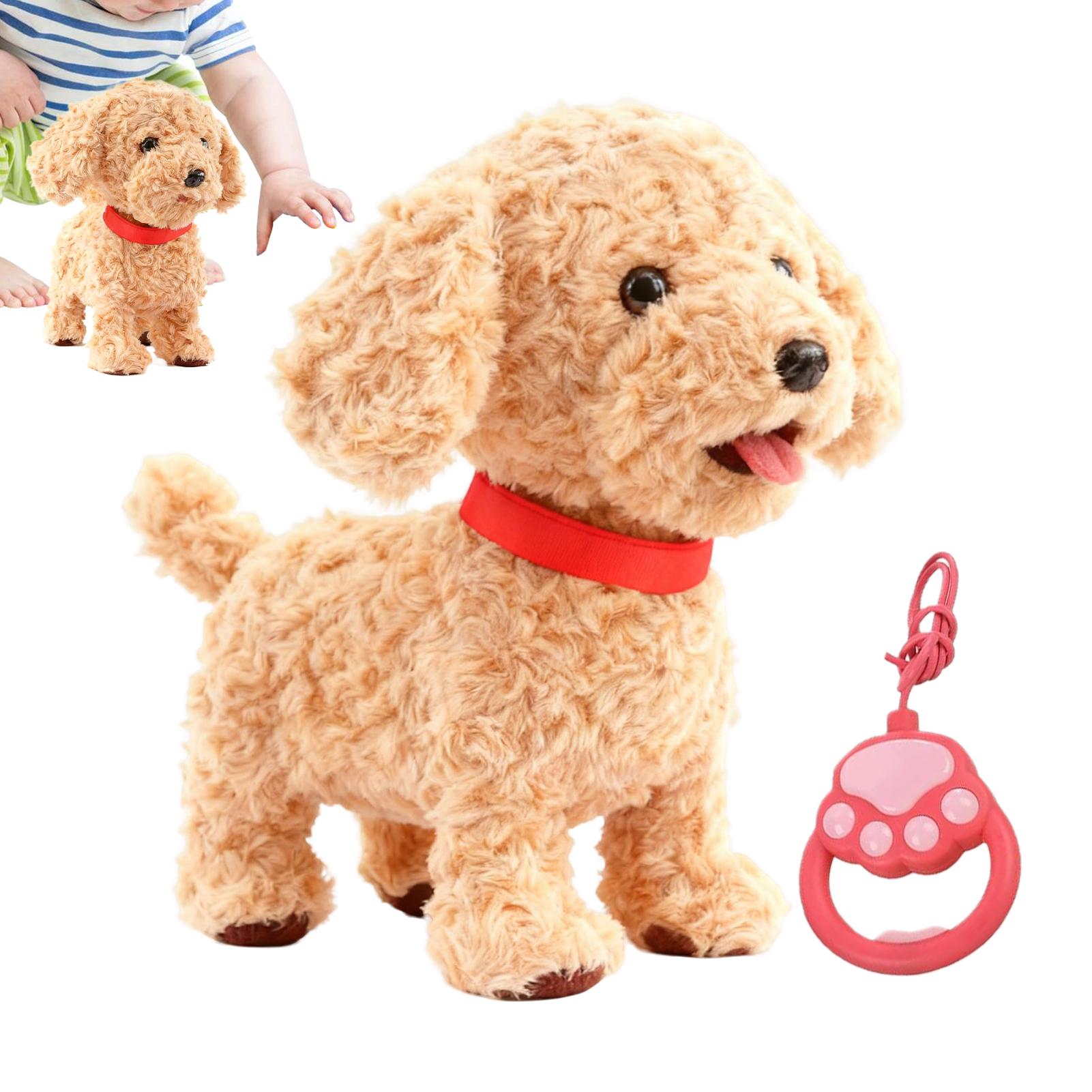 26cm Robot Dog Realistic Plush Soft Smart Toy Touch Sensing Ai Robot Dog With Voice Mimic For Kids Boys Girls Birthday Christmas
