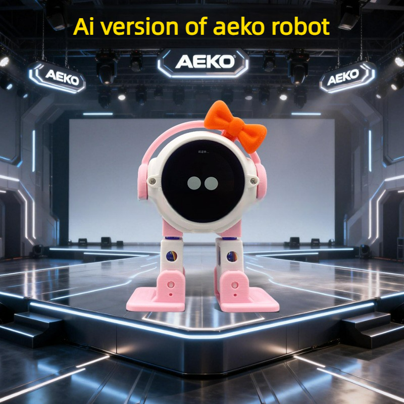 AI AEKO With camera Robot ESP32-S3 Main Control 1.54inches Screen Intelligent Interactive Robot Voiceprint Recognition Companion
