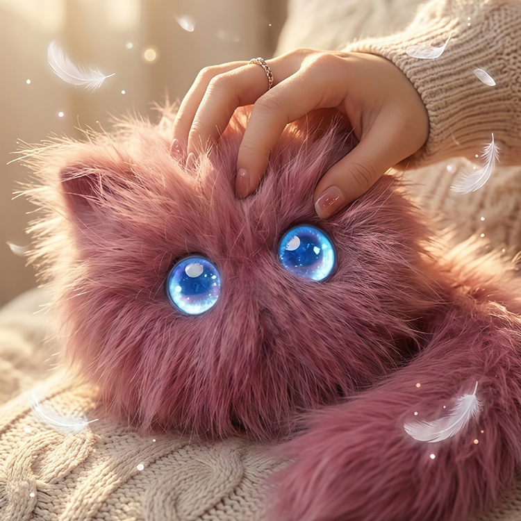 AI conversation toy emotional companion intelligent robot plush toy PP cotton short plush toy - Image 3