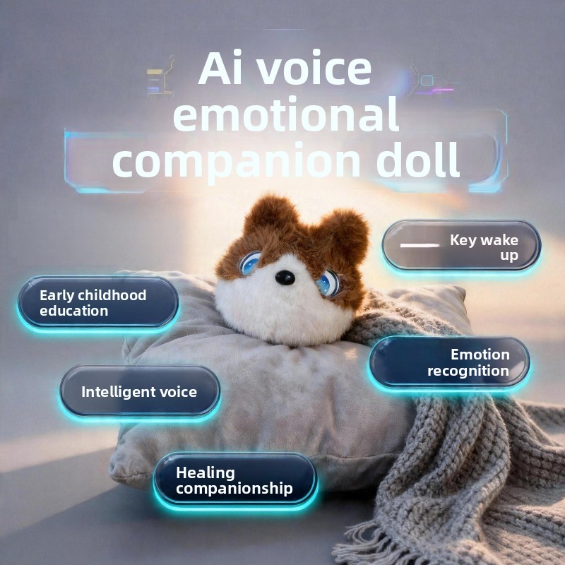AI intelligence, accompanying conversation, robot plush toy, trendy electronic pet doll birthday school gift