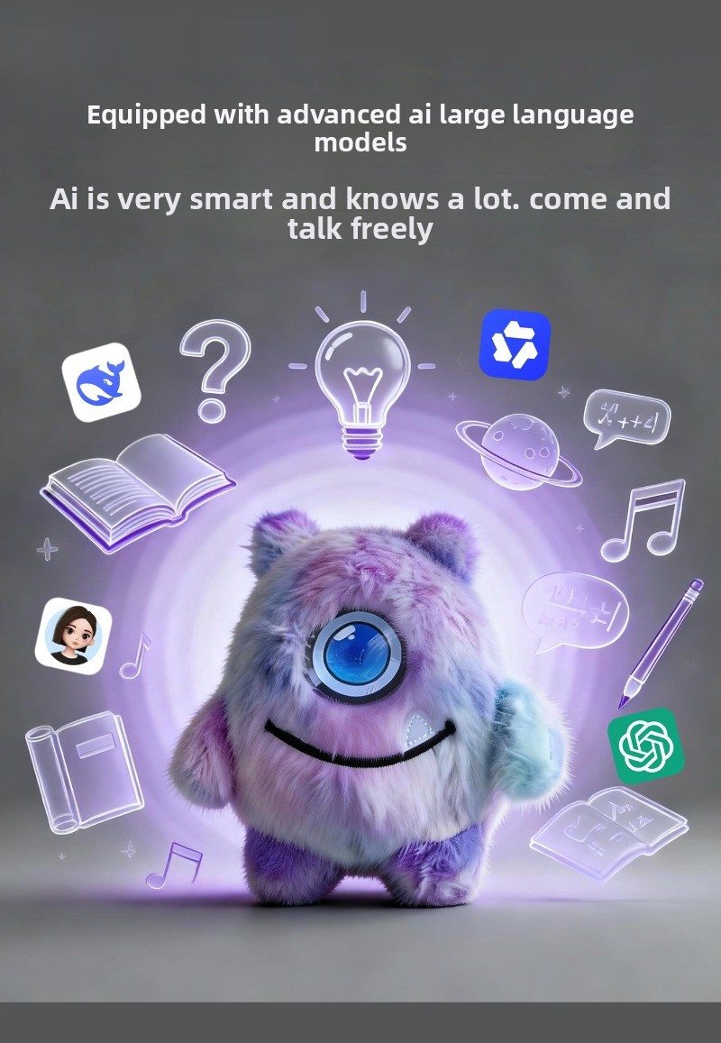 AI intelligence, accompanying conversation, robot plush toy, trendy electronic pet doll birthday school gift