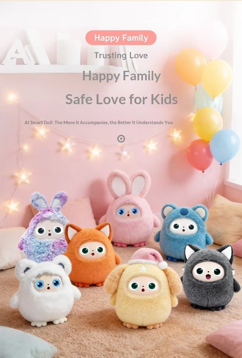 AI Intelligent Interactive Plush Doll Toy Voice Talking Chat Kids Early Educational Robot Electronic Pet Gift for Boys Girls