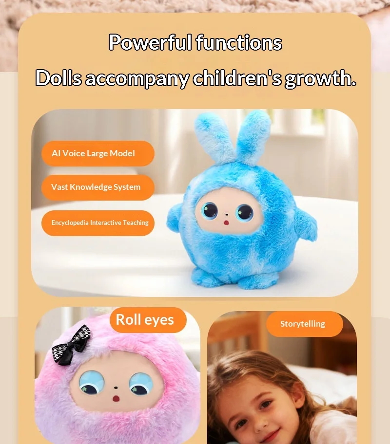 AI Intelligent Interactive Plush Doll Toy Voice Talking Chat Kids Early Educational Robot Electronic Pet Gift for Boys Girls - Image 4