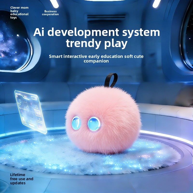 AI intelligent machine significant other children learn to accompany the voice plush toy Fu electronic pet bean bag cub