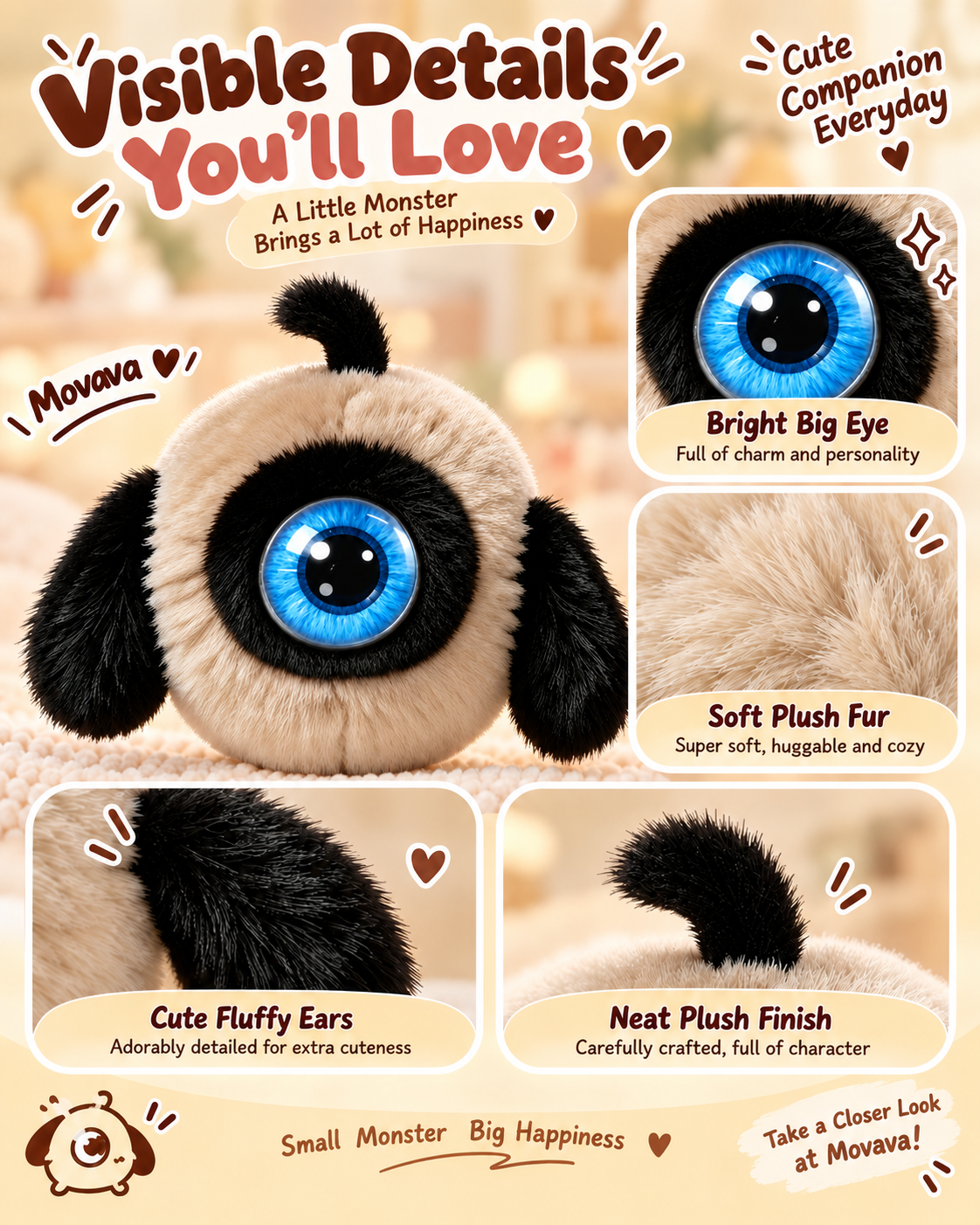 Ai Intelligent Plush Toy Multilingual Interactive Electronic Pet Soft Fluffy Bag Pendant Cute Companion Plush Accompany Doll - Image 6
