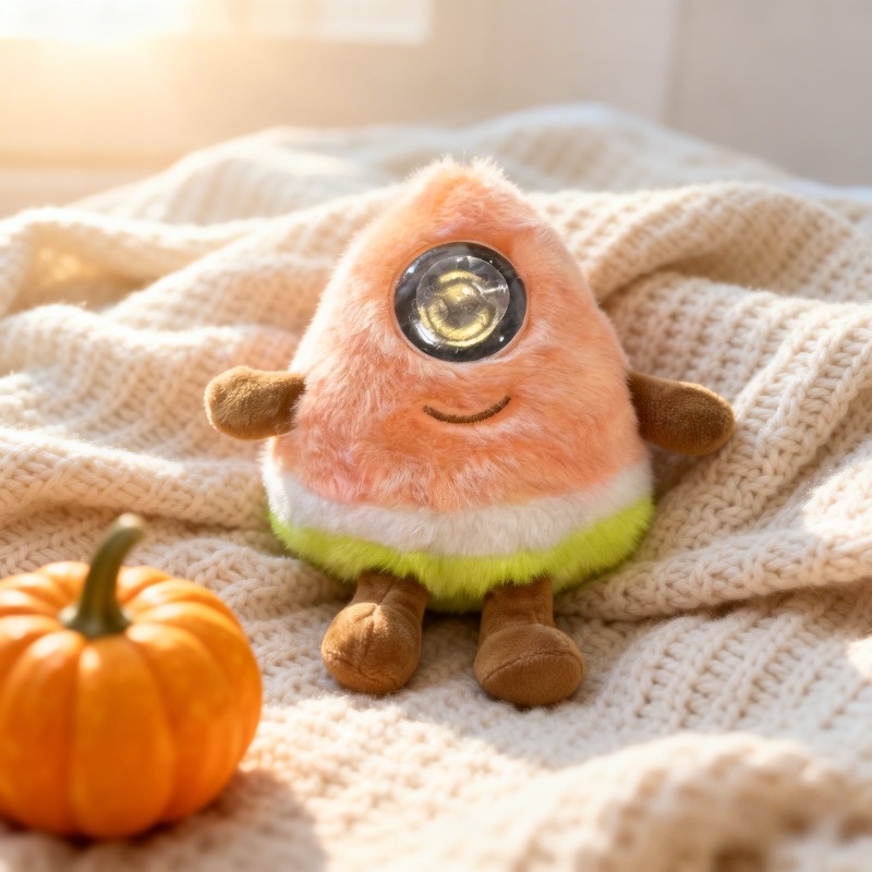 Ai intelligent voice conversation plush toy led eyes emotional companion doll robot electronic pet - Image 3