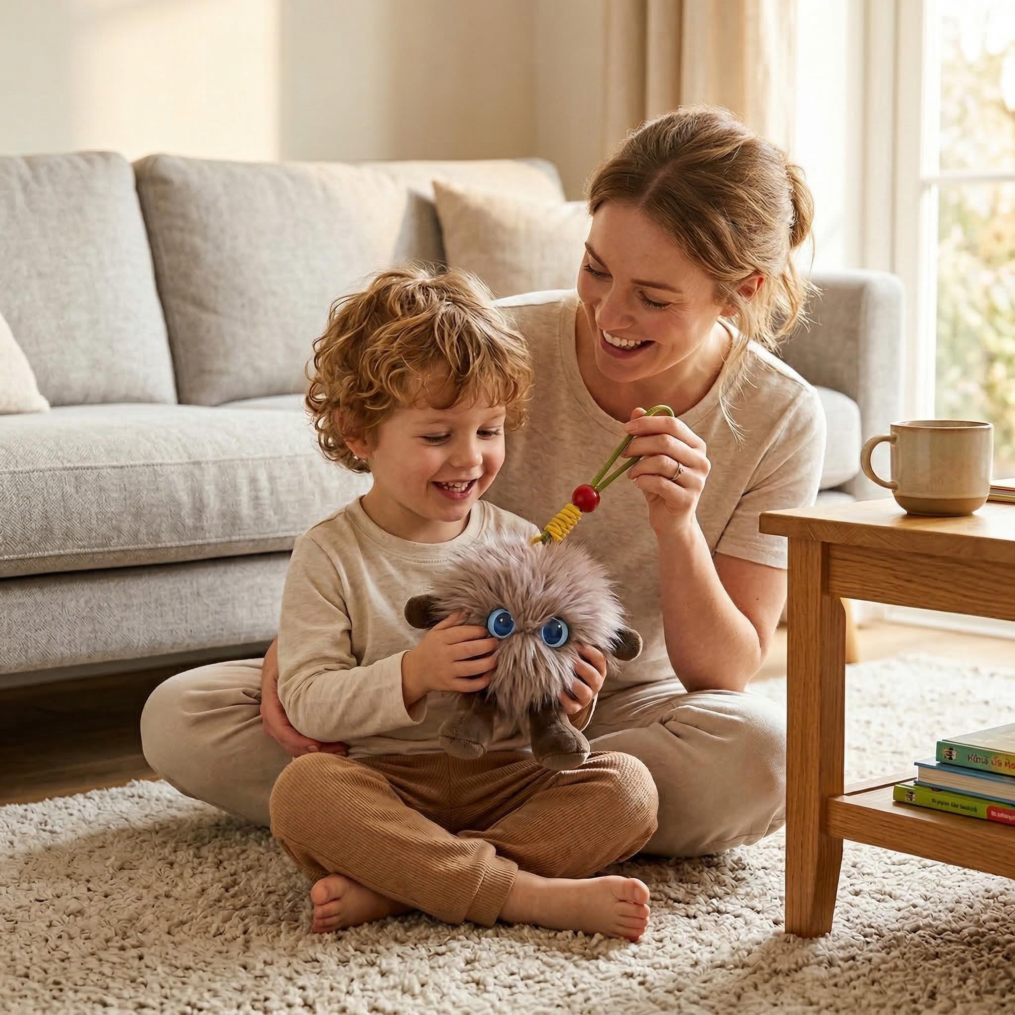 AI Multilingual Plush Toy with Smart Voice and LED Eyes An Interactive Companion for Kids Conversational Gift Rechargeable E-Pet - Image 4
