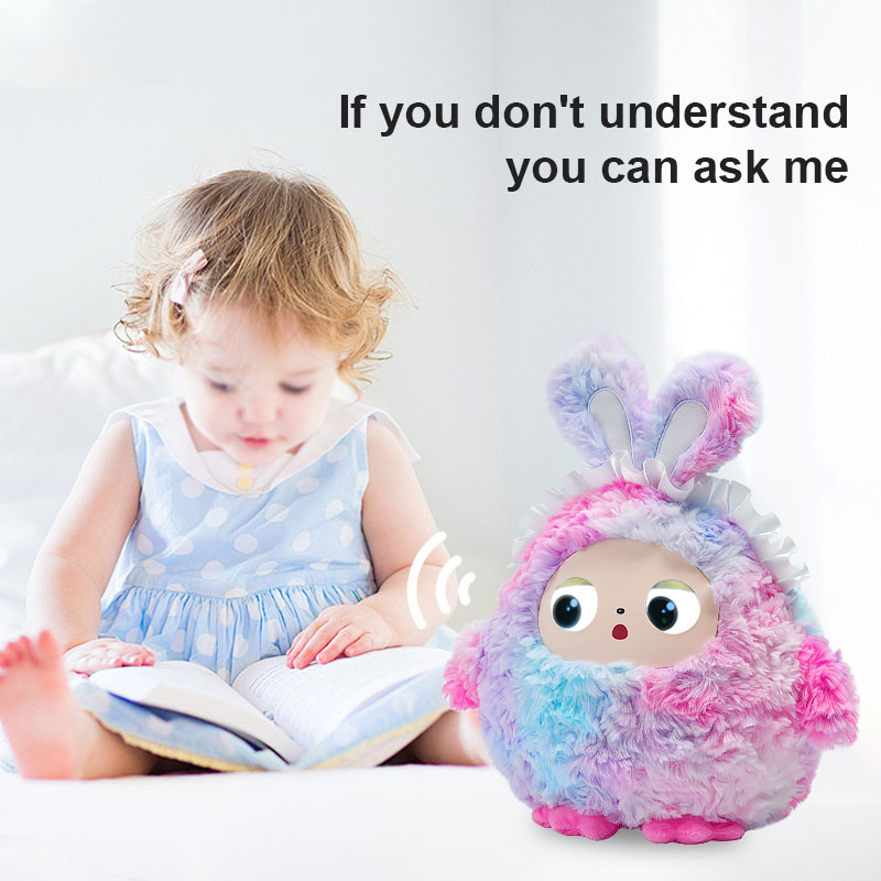 AI plush toy LED eye smart voice, good interactive companion, rechargeable electronic pet + Tuya APP to start happiness