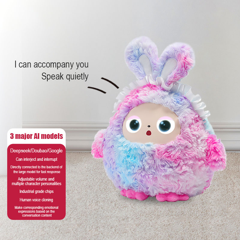 AI plush toy LED eye smart voice, good interactive companion, rechargeable electronic pet + Tuya APP to start happiness - Image 5