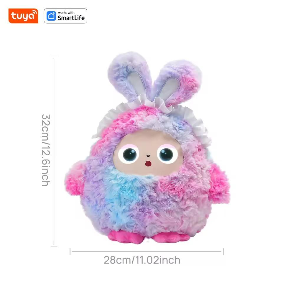 AI plush toy LED eye smart voice, good interactive companion, rechargeable electronic pet + Tuya APP to start happiness - Image 6