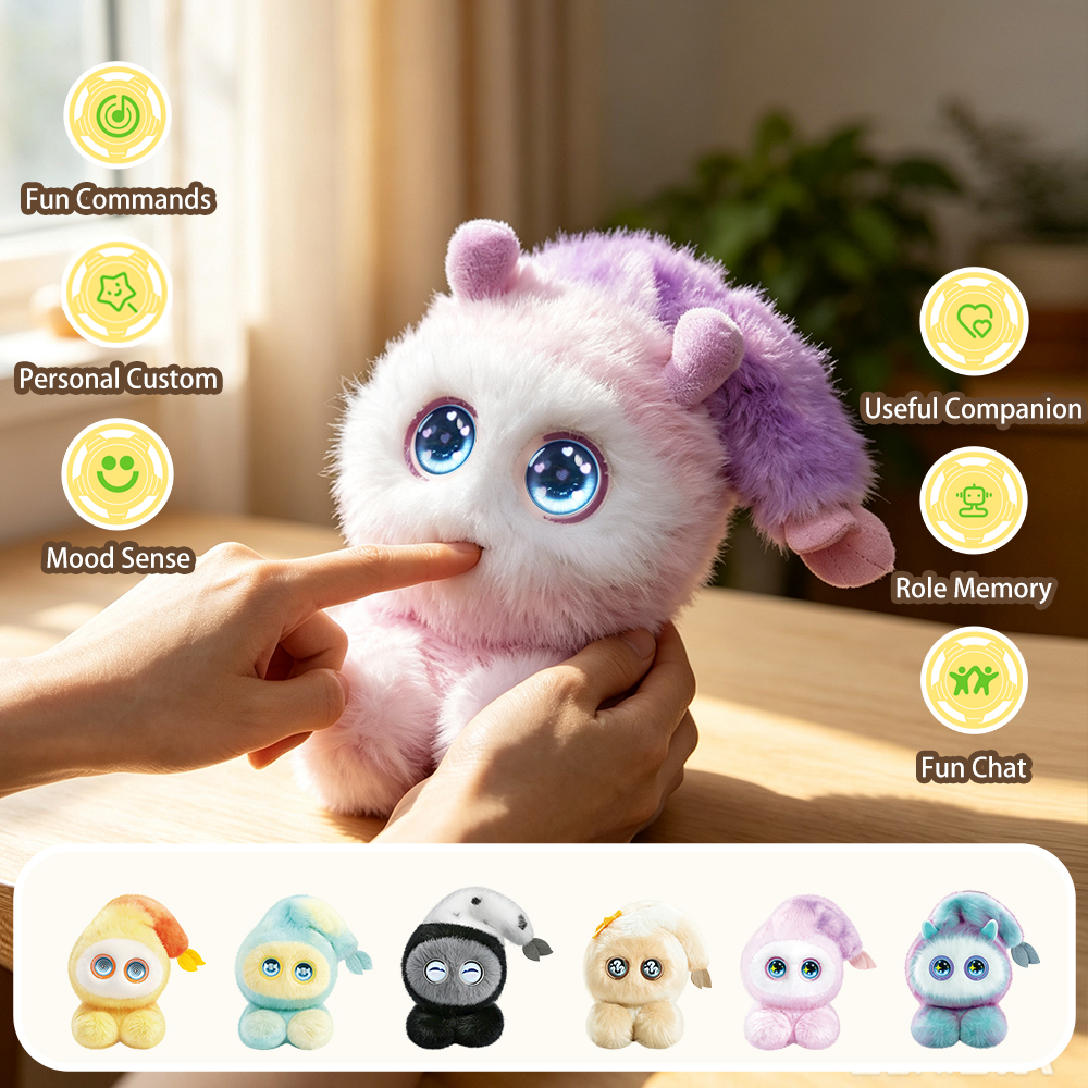 AI-Powered Talking Doll Electronic Pet Smart Robot Doubao Emotional Companion  Mushroom Elf Toy  Gift