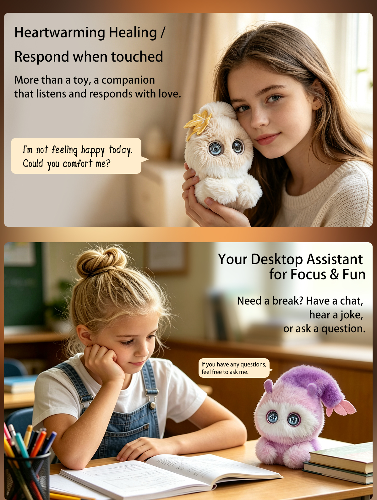 AI-Powered Talking Doll Electronic Pet Smart Robot Doubao Emotional Companion  Mushroom Elf Toy  Gift - Image 3