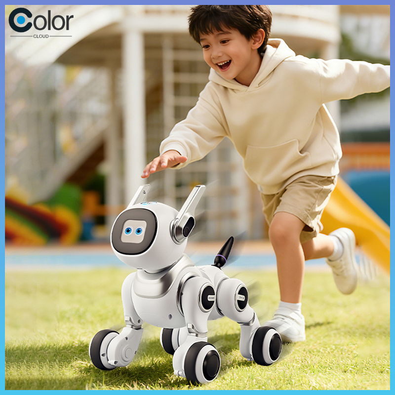 Ai Rc Robot Dog Voice Activated App Controlled Bionic Intelligent Educational Interactive Toy For Boys Kids Indoor Play