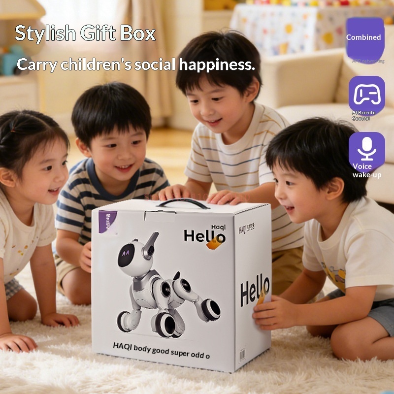 Ai Rc Robot Dog Voice Activated App Controlled Bionic Intelligent Educational Interactive Toy For Boys Kids Indoor Play - Image 6