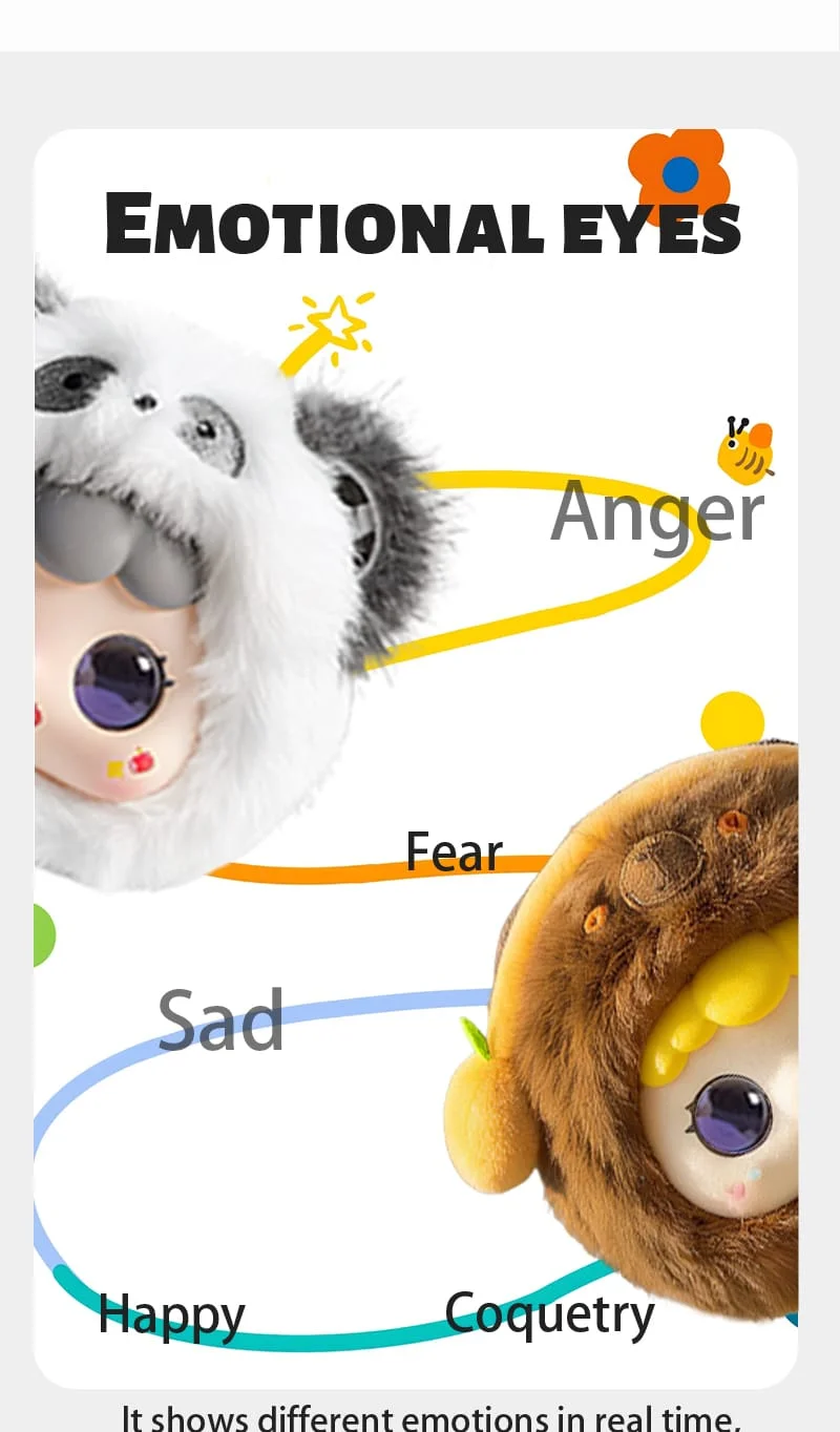 AI Ronoo Plush Toy Stuffed Animal Soft Snuggly Fabric Endearing Gift for All Ages - Image 4