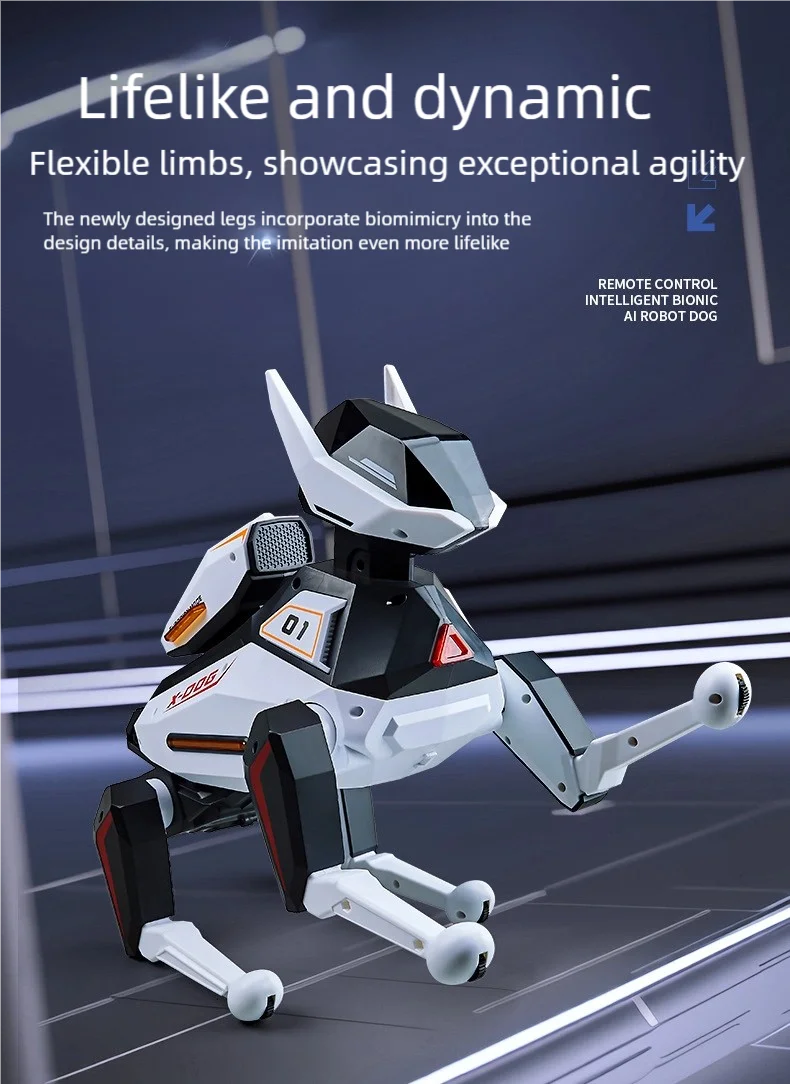 AI Simulation Robot Dog Intelligent Machine Dog Voice Command APP Control Programming Interactive Performs Acrobatics Robot Dog - Image 3
