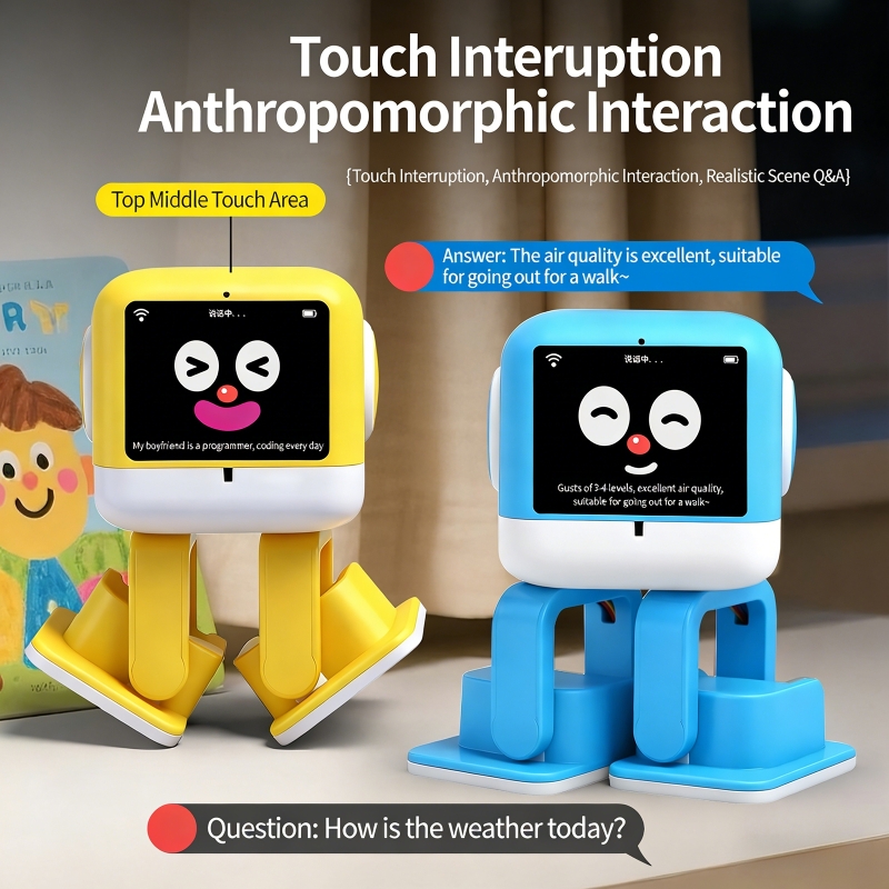 AI Smart Interactive Robot Toy Speech Recognition Touch Interactive Chat Deepseek Learning Intelligent Early Education Robot - Image 4