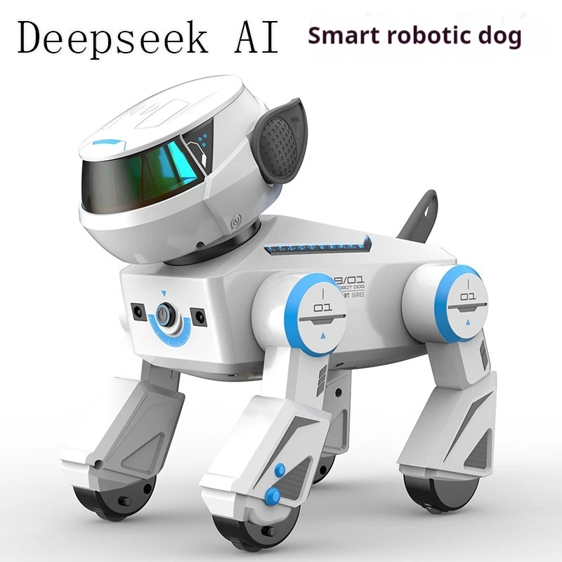Ai Smart Robot Dog Gesture Touch Remote Control Bluetooth Speaker Song Programmable Cool Lighting Toy For Kids Aged 6+Interactio - Image 4
