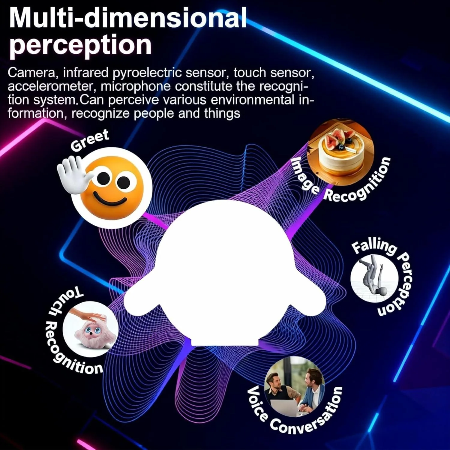 AI Smart Robotic Pet Cute Emotional Companion Robot Voice Conversation Touch Sensing LCD Screen Chatgpt Deepseek AI Model - Image 4