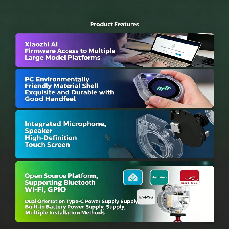 AI Visual Module Smart Voice Assistant Offline Multilingual Recognition ESP 32-S3 Camera Development Board - Image 3