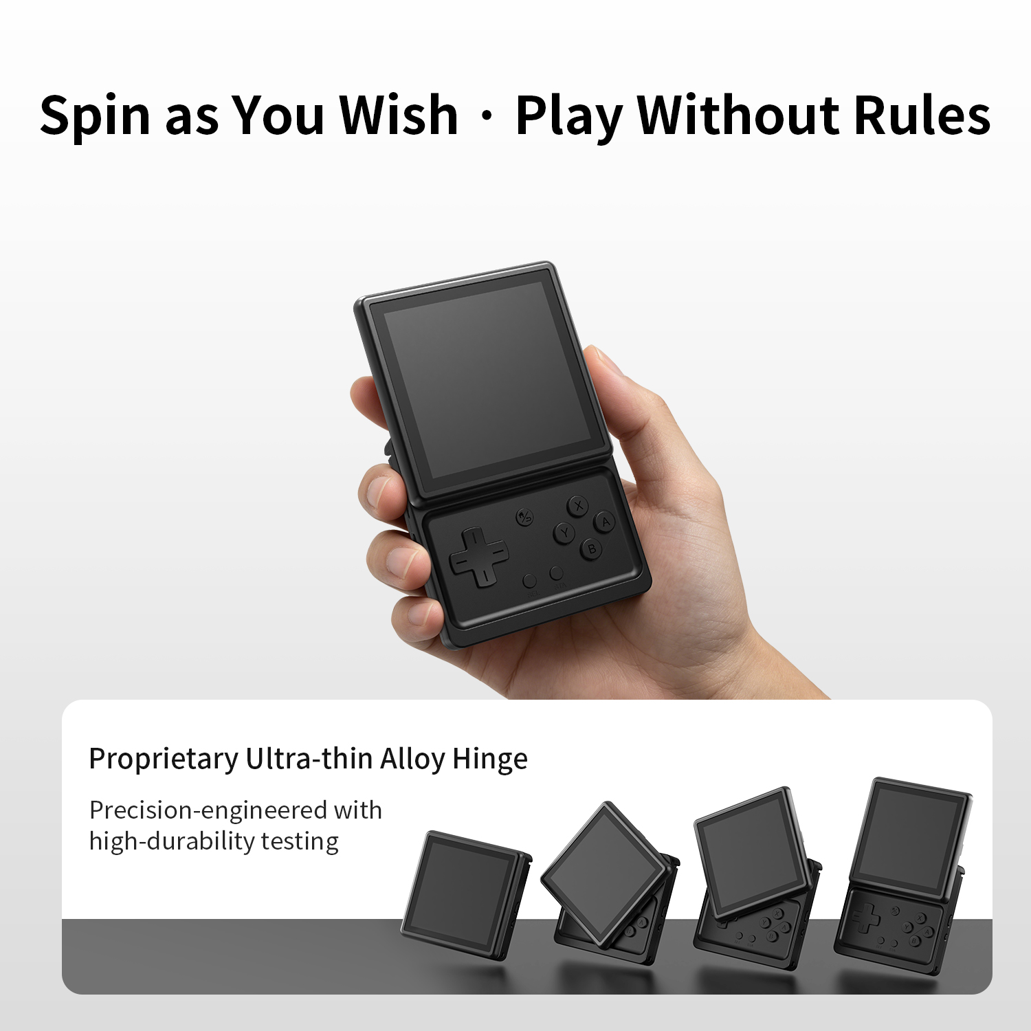 Anbernic RG Rotate Handheld Game Console 3.5" IPS Rotating Screen Android Portable Games Player Supports WIFI AI Streaming Gift