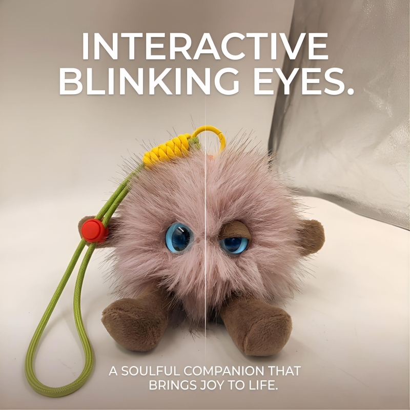 Buddy AI Multilingual Plush Toy with Smart Voice and LED Eyes for Kids Birthday Gift Conversational Gift Rechargeable E-Pet