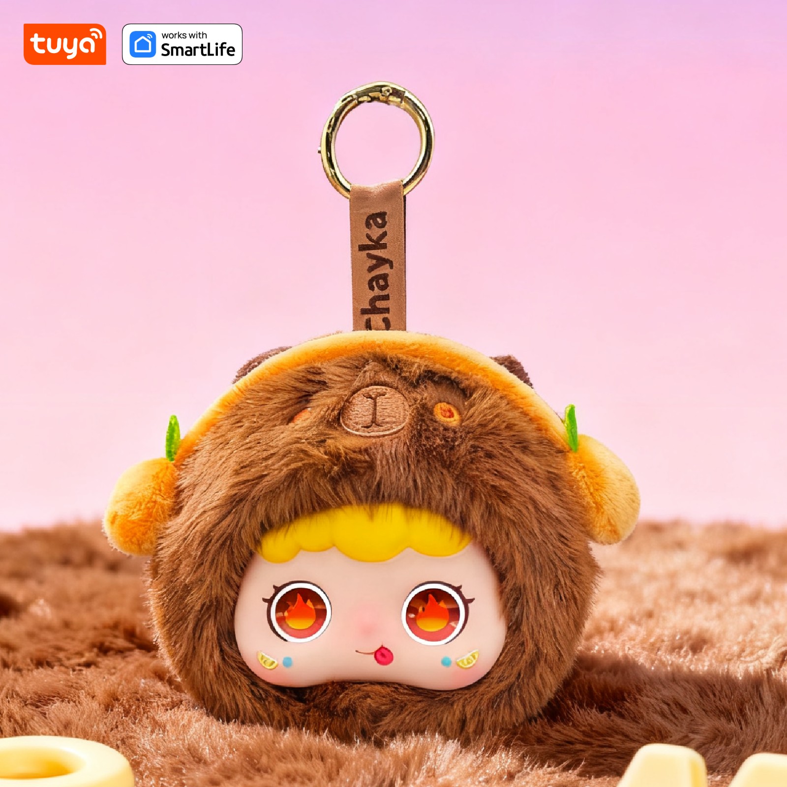 Capybara: Tuya Smart Al Plush Robot | Perfect Gift-W/Interactive Eyes and Voice Control, Perfect for Kids Gift/Smart Home-Brown - Image 3