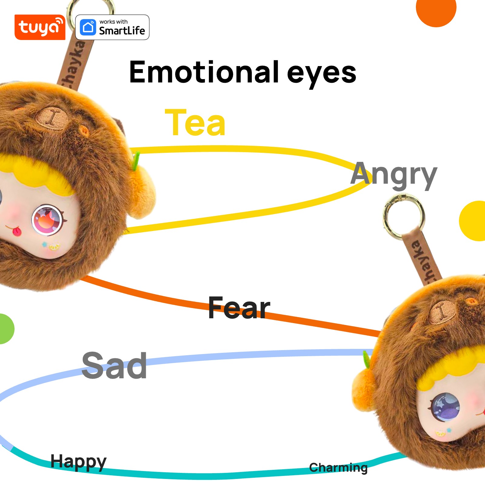 Capybara: Tuya Smart Al Plush Robot | Perfect Gift-W/Interactive Eyes and Voice Control, Perfect for Kids Gift/Smart Home-Brown - Image 4