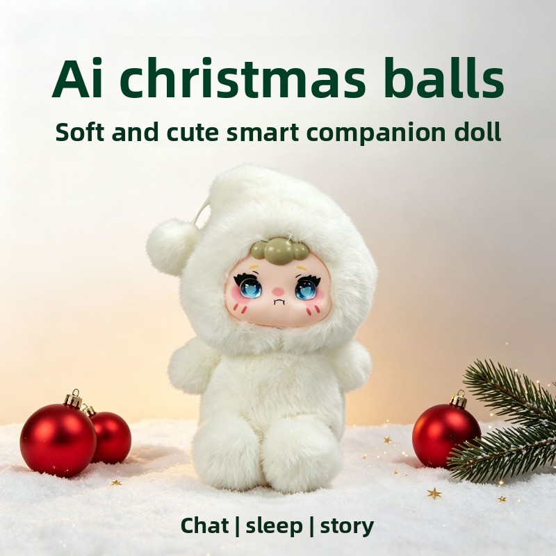 Christmas gift ai plush toy smart conversation to accompany electronic pet tide play robot children holiday ornament