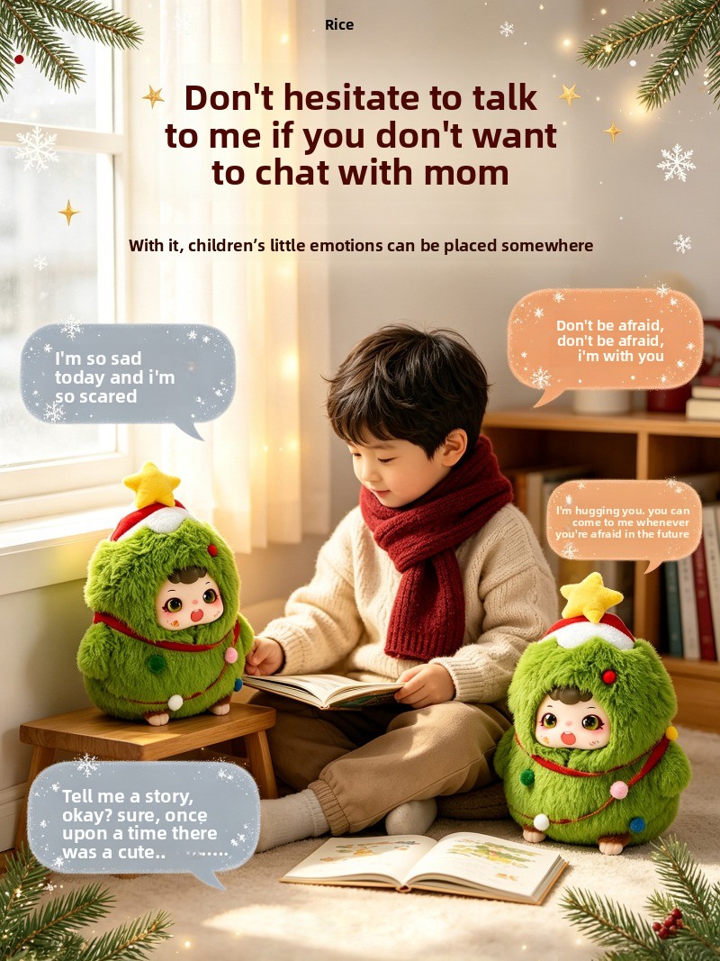 Christmas gift ai plush toy smart conversation to accompany electronic pet tide play robot children holiday ornament - Image 6