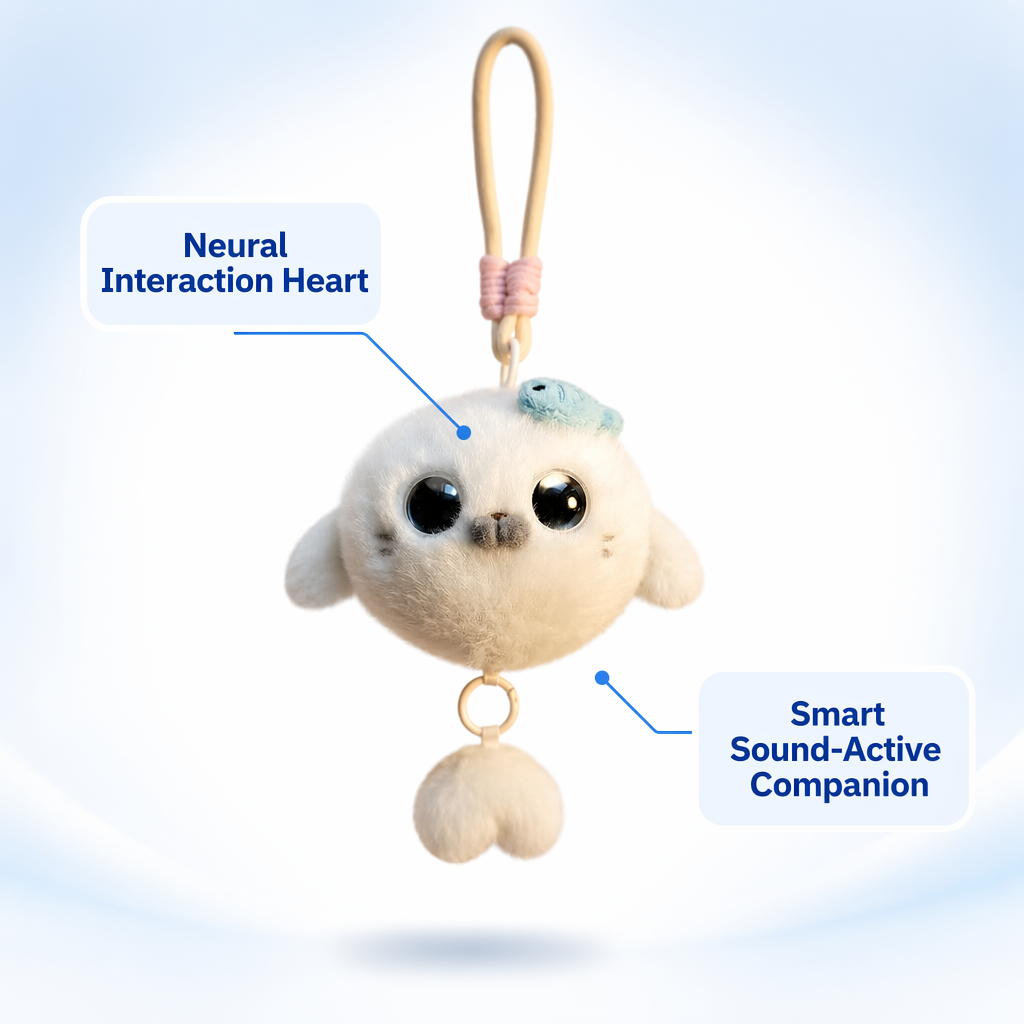 Cute Baby Seal AI Companion Robot Plush Smart Audio Recognition Interactive Emotional Support Stuffed Toy Holiday Birthday Gift - Image 4