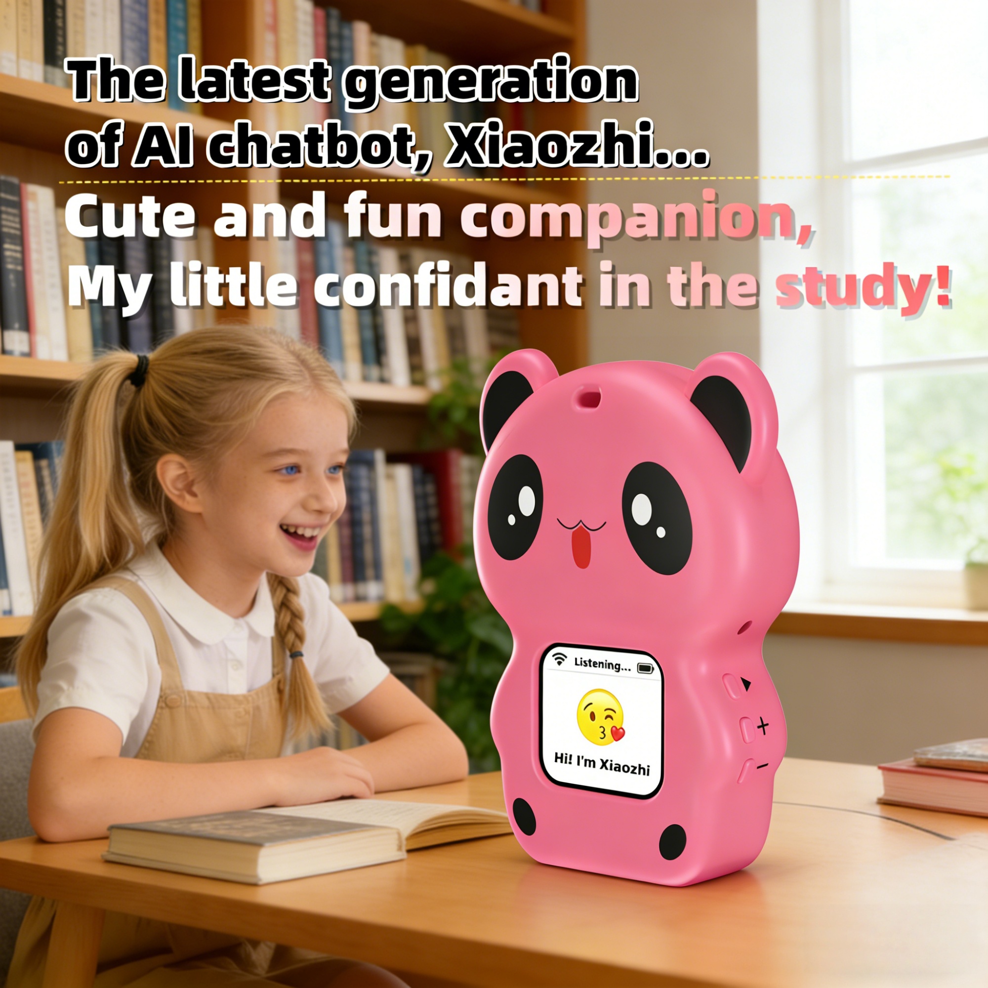 Deep Seek, Xiao Zhi, AI Companion Elf Storytelling Conversational Robot Learning Encyclopedia Knowledge Emotional Pet Fashion Toy