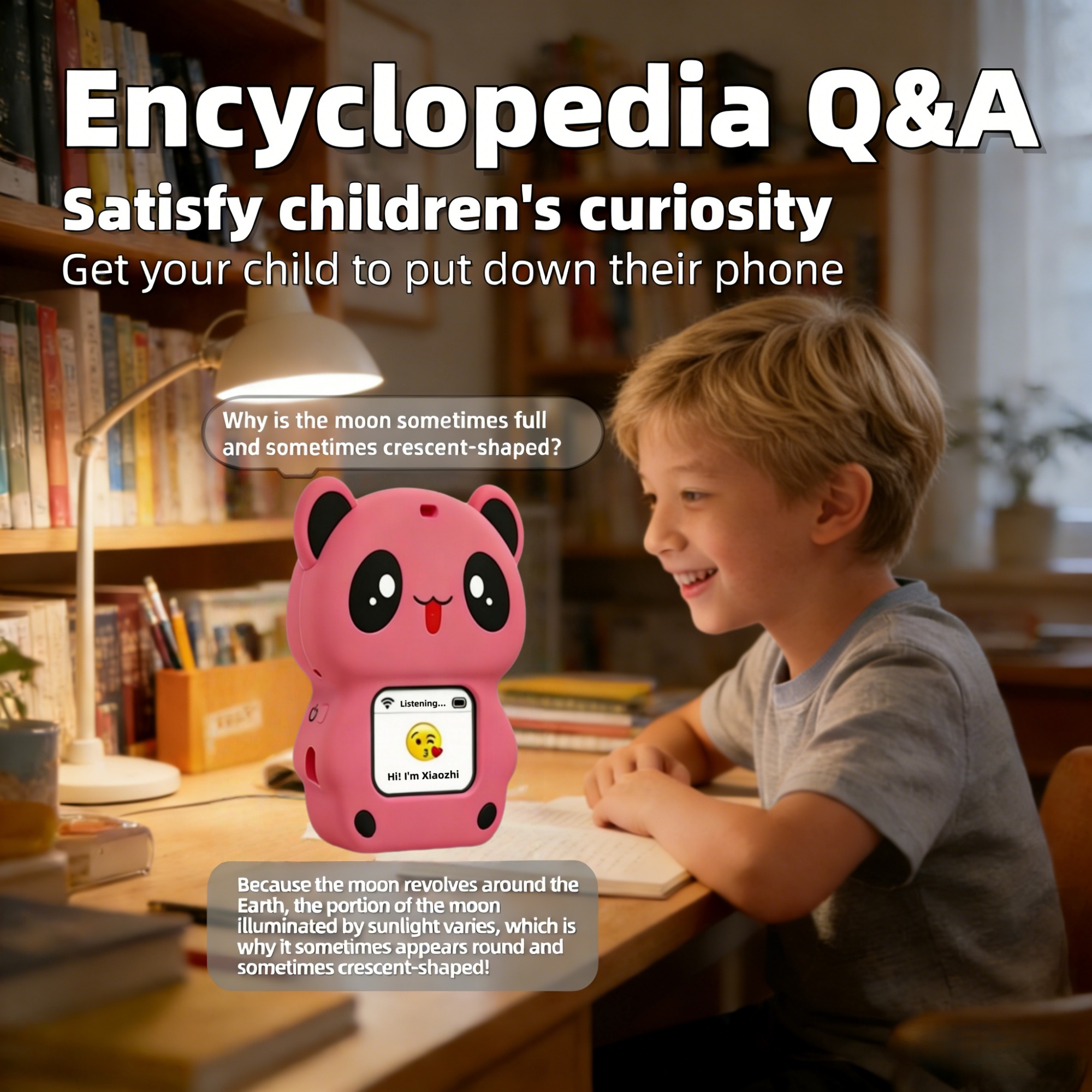 Deep Seek, Xiao Zhi, AI Companion Elf Storytelling Conversational Robot Learning Encyclopedia Knowledge Emotional Pet Fashion Toy - Image 3