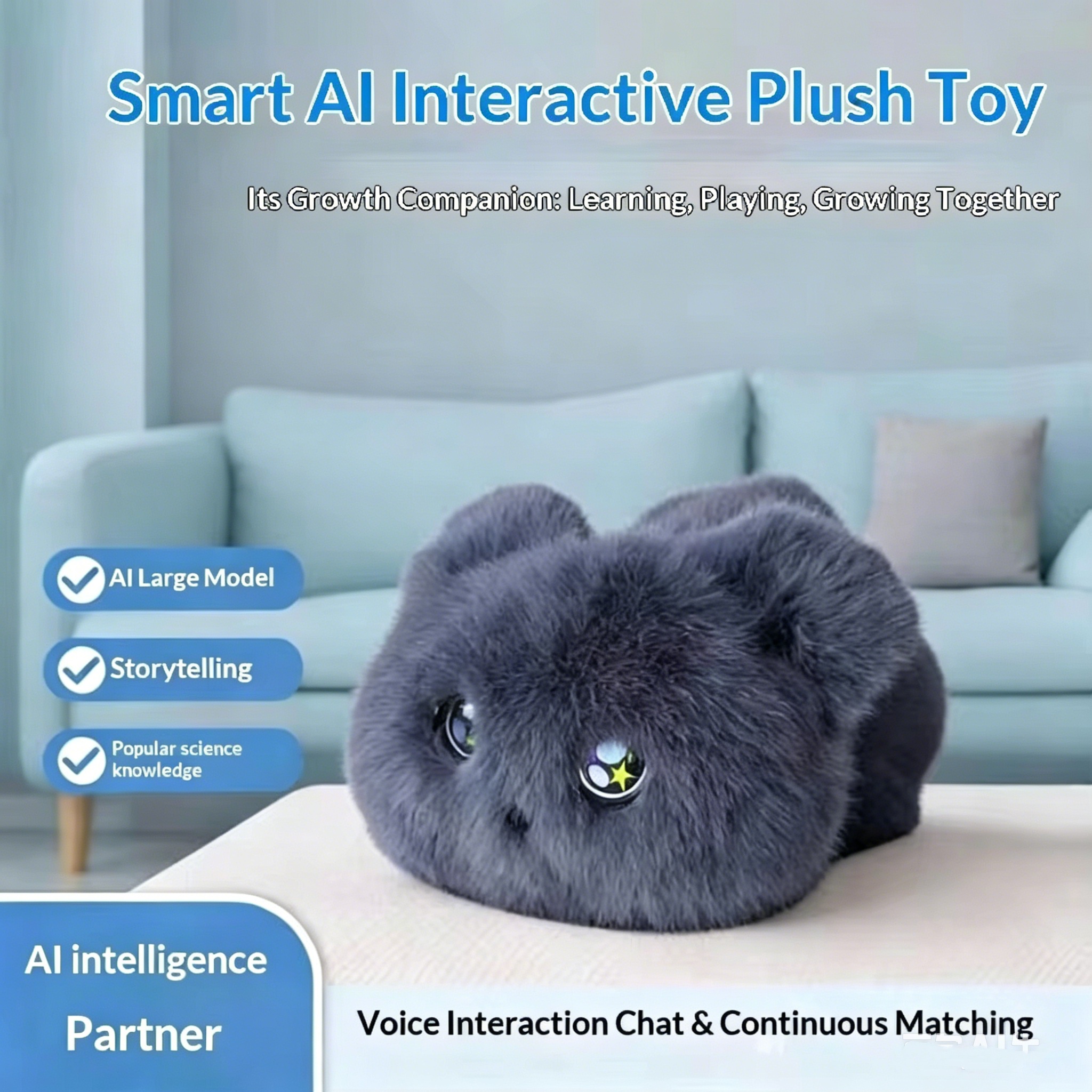 Desk Companion Cute Stuffed Doll Intelligent Ai Talking Plush Toy Friend Gift For Girls Birthday Gift Support Multiple Language