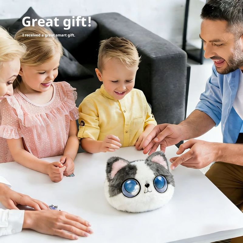 Doubao Ai Intelligent Chat Robot Plush Cat Emotional Companion Toy Voice Conversation Comfort Home Desktop Decoration For Adult