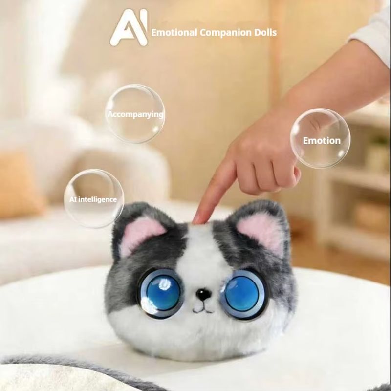 Doubao Ai Intelligent Chat Robot Plush Cat Emotional Companion Toy Voice Conversation Comfort Home Desktop Decoration For Adult - Image 3