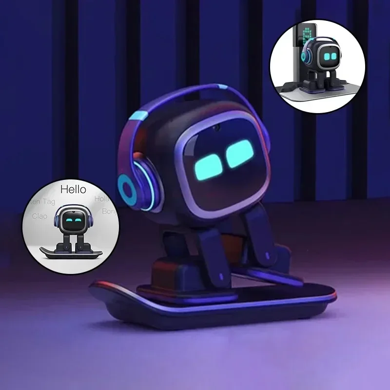 EMO Tuya Intelligent AI Robots Emotional Support Interactive Desktop Voice Recognition EMO Go Home Robot Companion Children Gift - Image 4