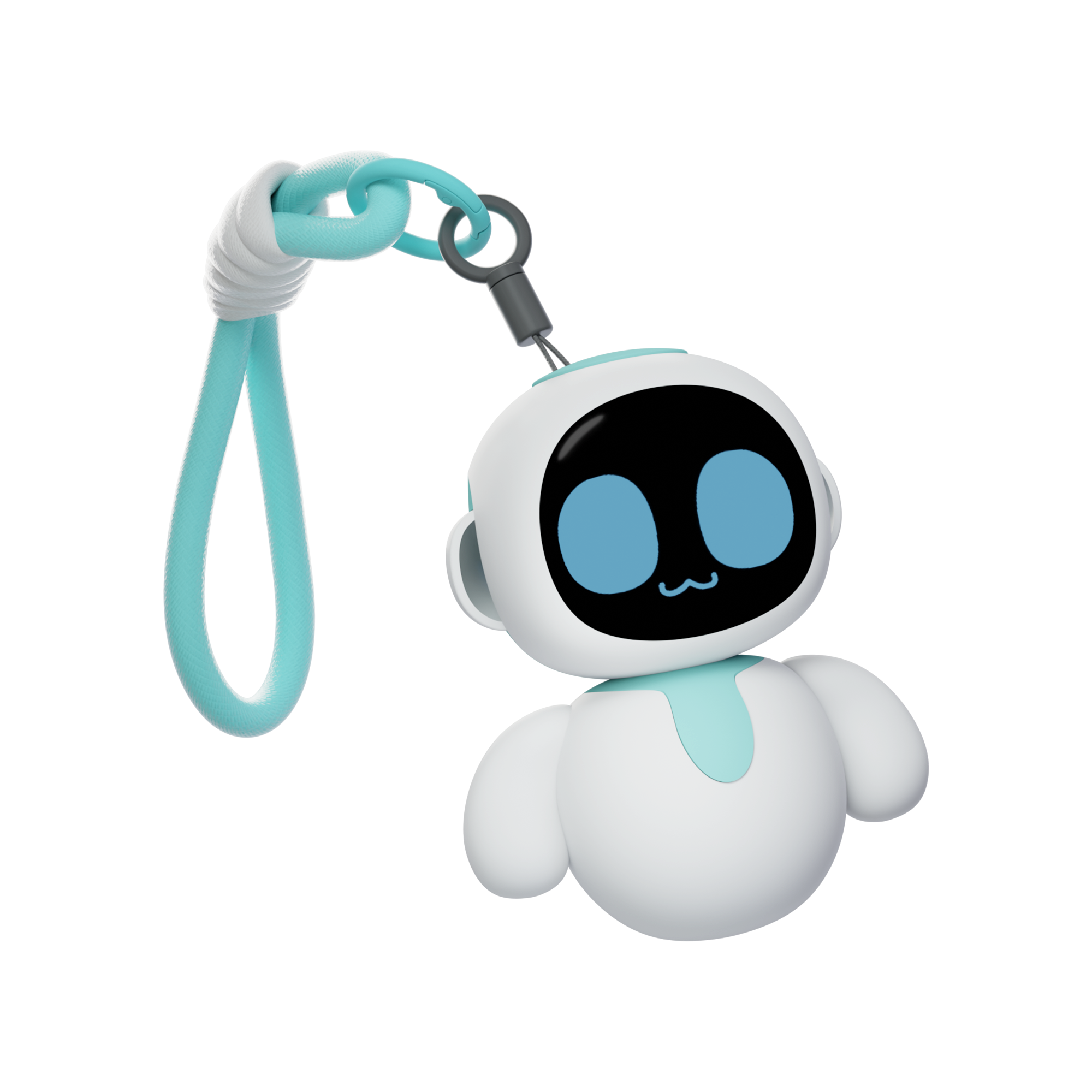 ENERGIZE LAB Eiliko Aquamarine Your Tiny AI Charm Robot That Matches Every Daily Outfit, Fun Electronic Pendant Toys, for Couples