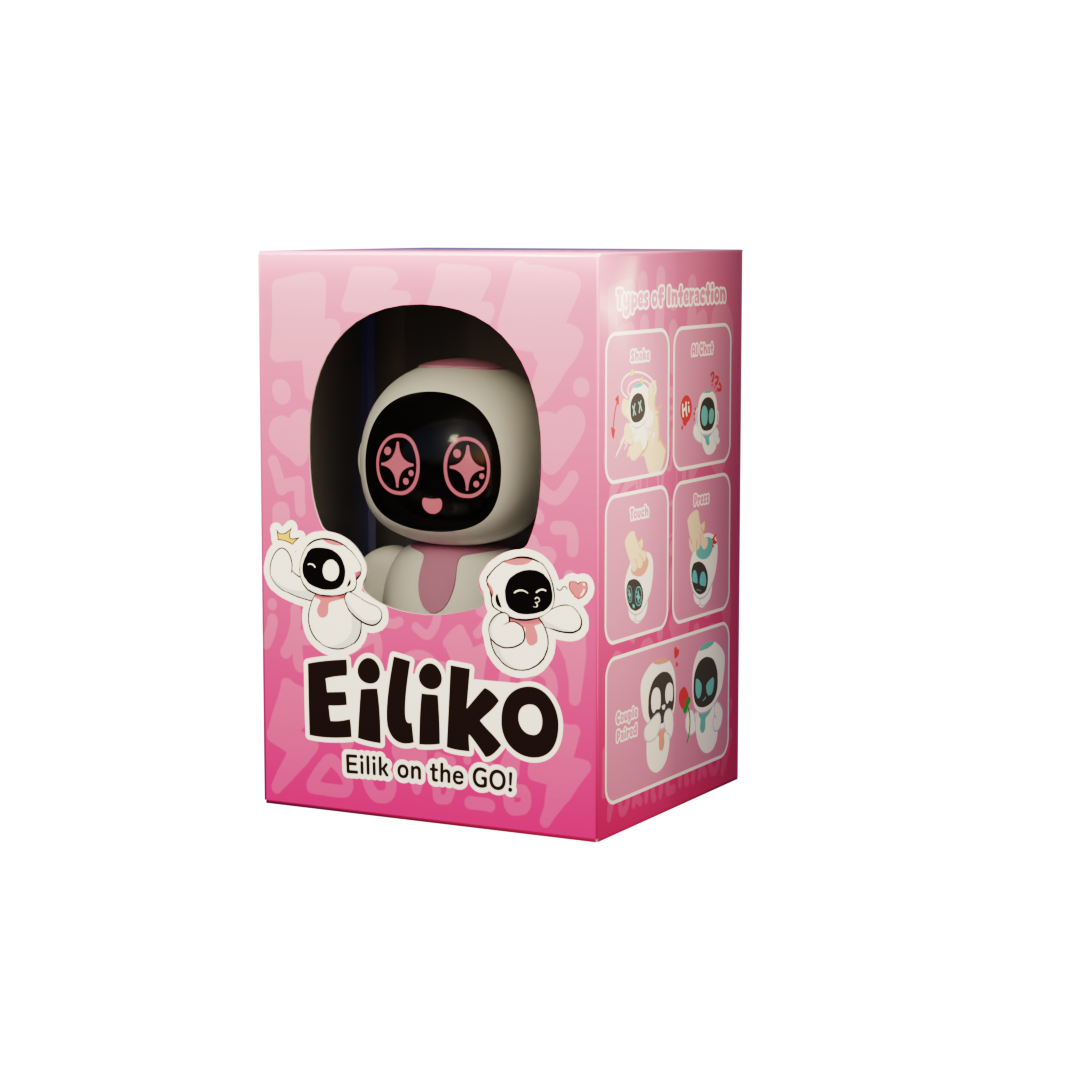 ENERGIZE LAB Eiliko Aquamarine Your Tiny AI Charm Robot That Matches Every Daily Outfit, Fun Electronic Pendant Toys, for Couples - Image 3