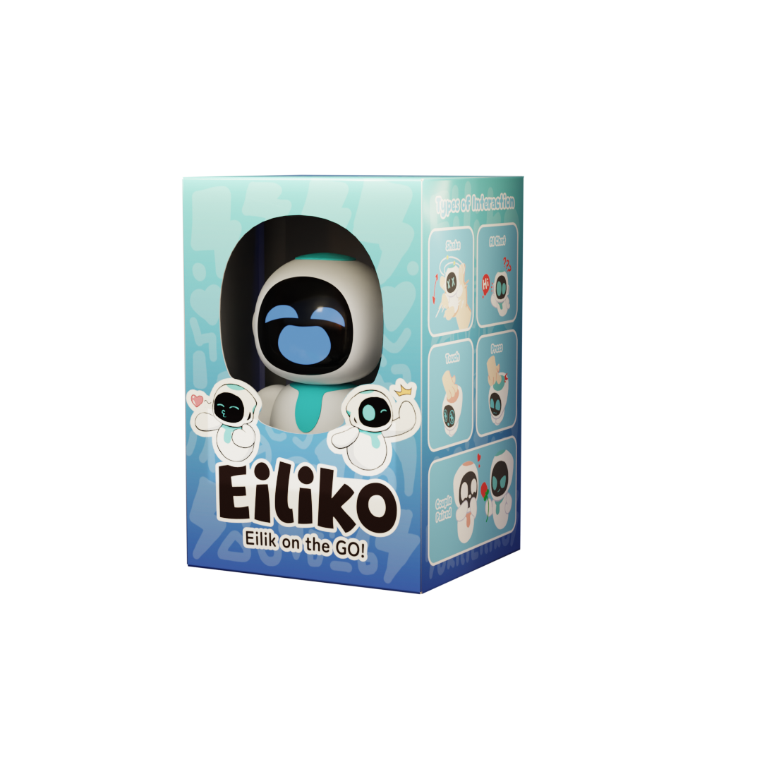 ENERGIZE LAB Eiliko Aquamarine Your Tiny AI Charm Robot That Matches Every Daily Outfit, Fun Electronic Pendant Toys, for Couples - Image 4