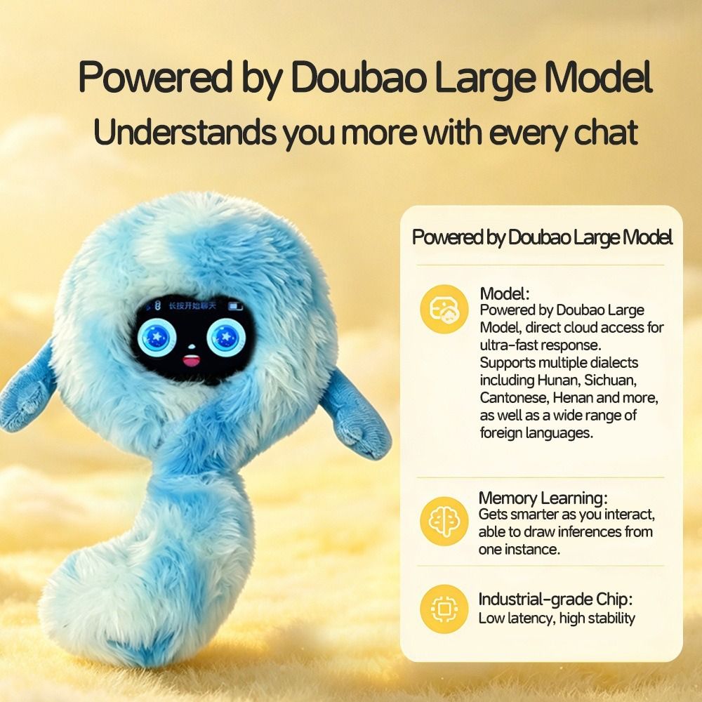 Fun-Filled Interactive AI Companion Educational Comfortable Fabric Educational Learning Soft Voice Communication Smart Girls - Image 4