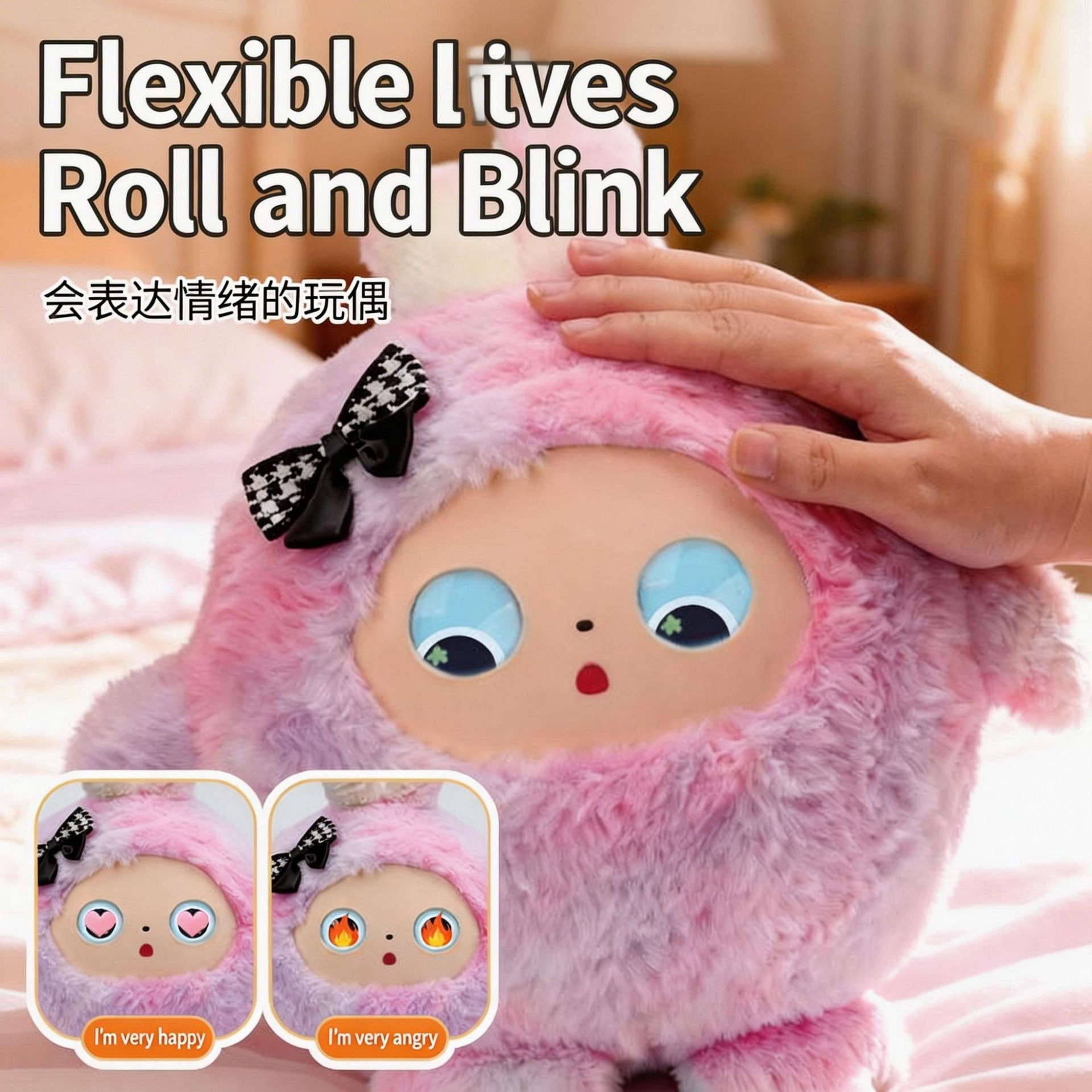 Generic Ai Interactive Plush Doll Voice Continuous Chat Multilingual Smart Robot Early Educational Toy For Kids Toddlers Play - Image 3
