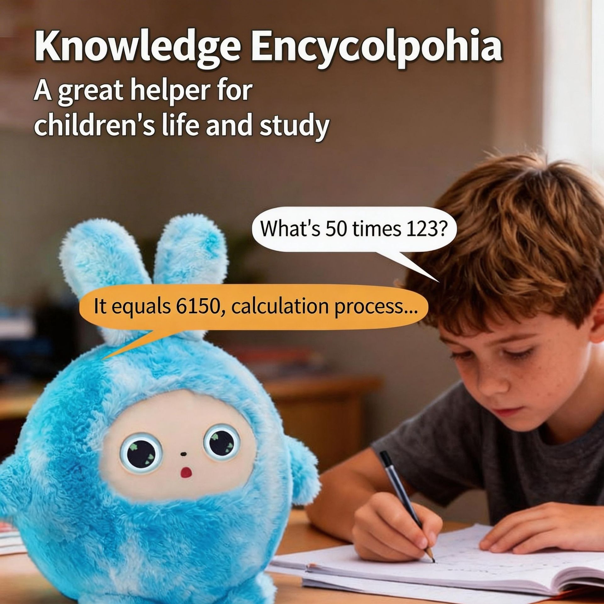 Generic Ai Interactive Plush Doll Voice Continuous Chat Multilingual Smart Robot Early Educational Toy For Kids Toddlers Play - Image 4