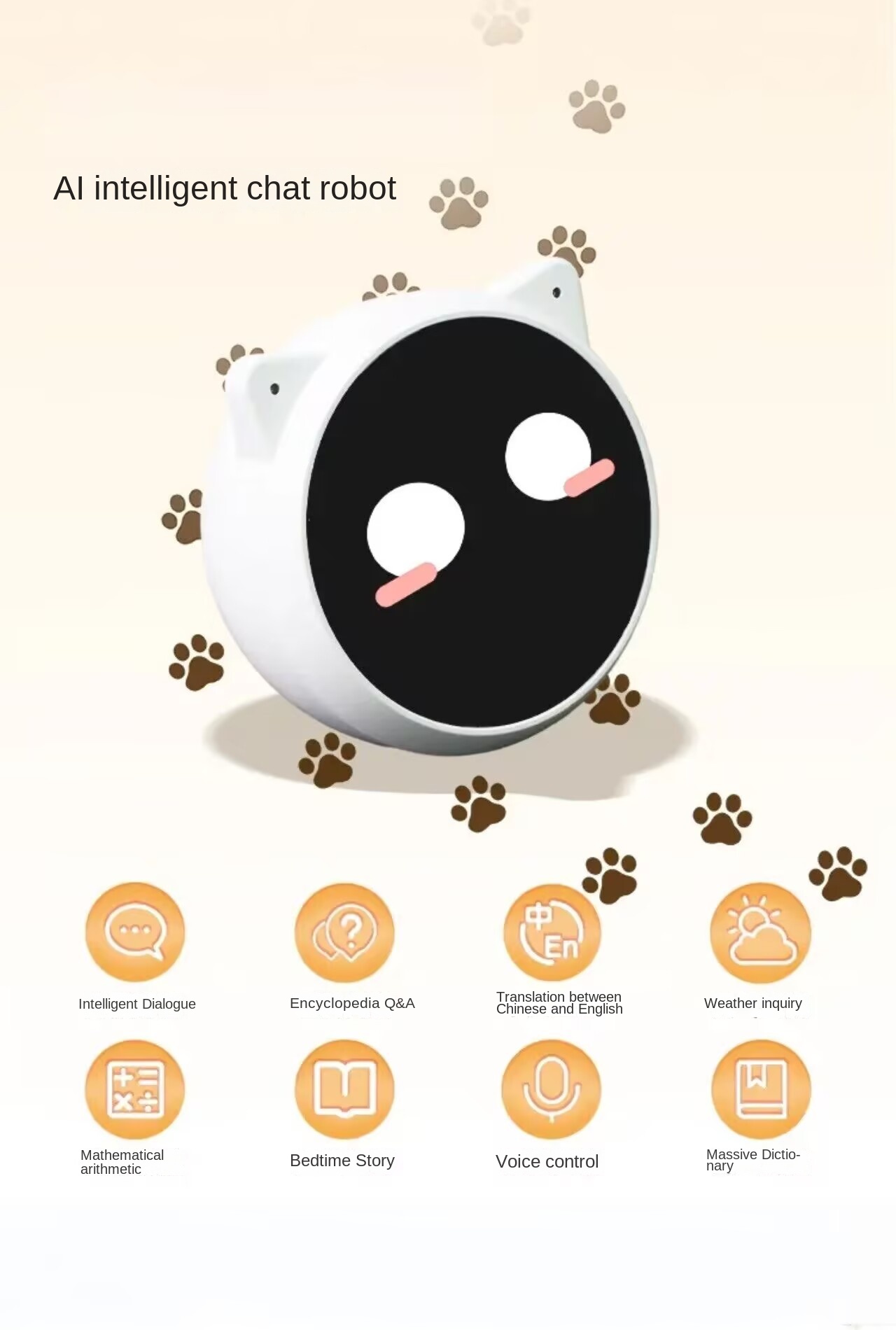 GUEIN Nextron Smart AI Xiaozhi Robot Same Style Xiaozhi AI Children