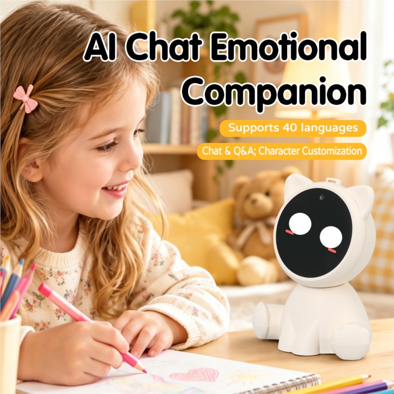 GUEIN Nextron Smart Photo Recognition Cat Companion With Base Intelligent AI Chatbot Intelligent Desktop AI Voice Bots New 2026