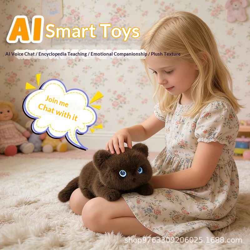 In Stock Intelligent  Ai Talking Plush Toy Desk Companion Cute Stuffed Doll Best Friend Gift For Classmate Girls Birthday Gift
