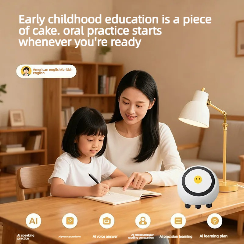 Interactive Smart Talking Robot AI Companion Robot Voice Wake Up Video Music Playback WIFI Weather Clock for Home School Desk - Image 3