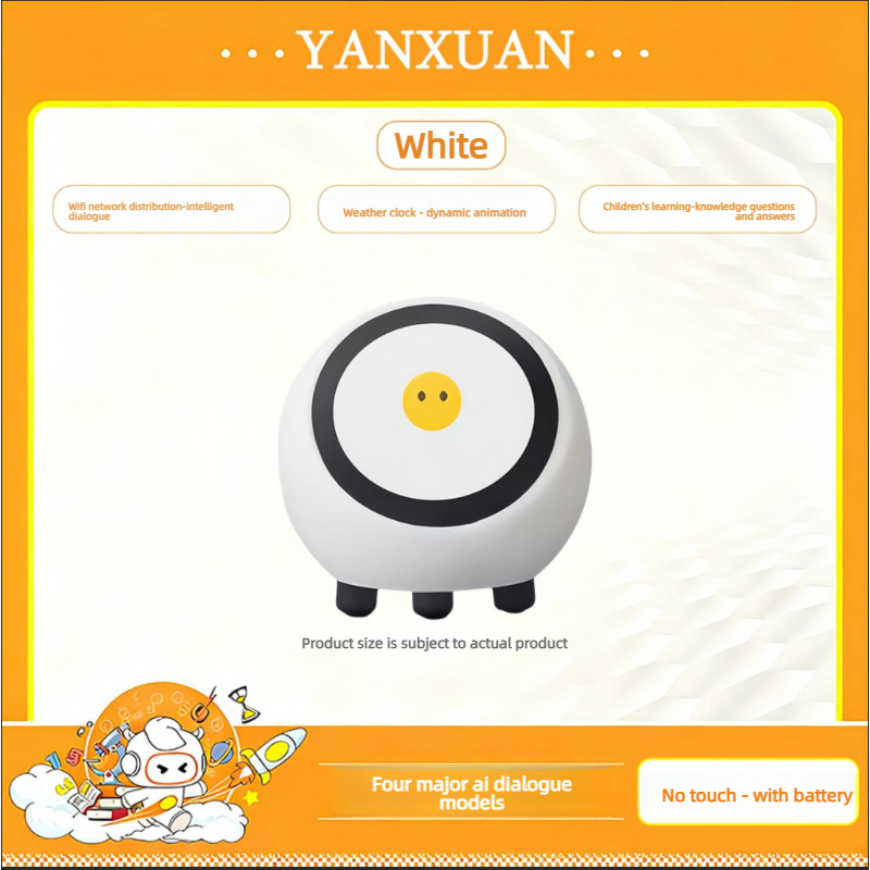 Interactive Smart Talking Robot AI Companion Robot Voice Wake Up Video Music Playback WIFI Weather Clock for Home School Desk - Image 5
