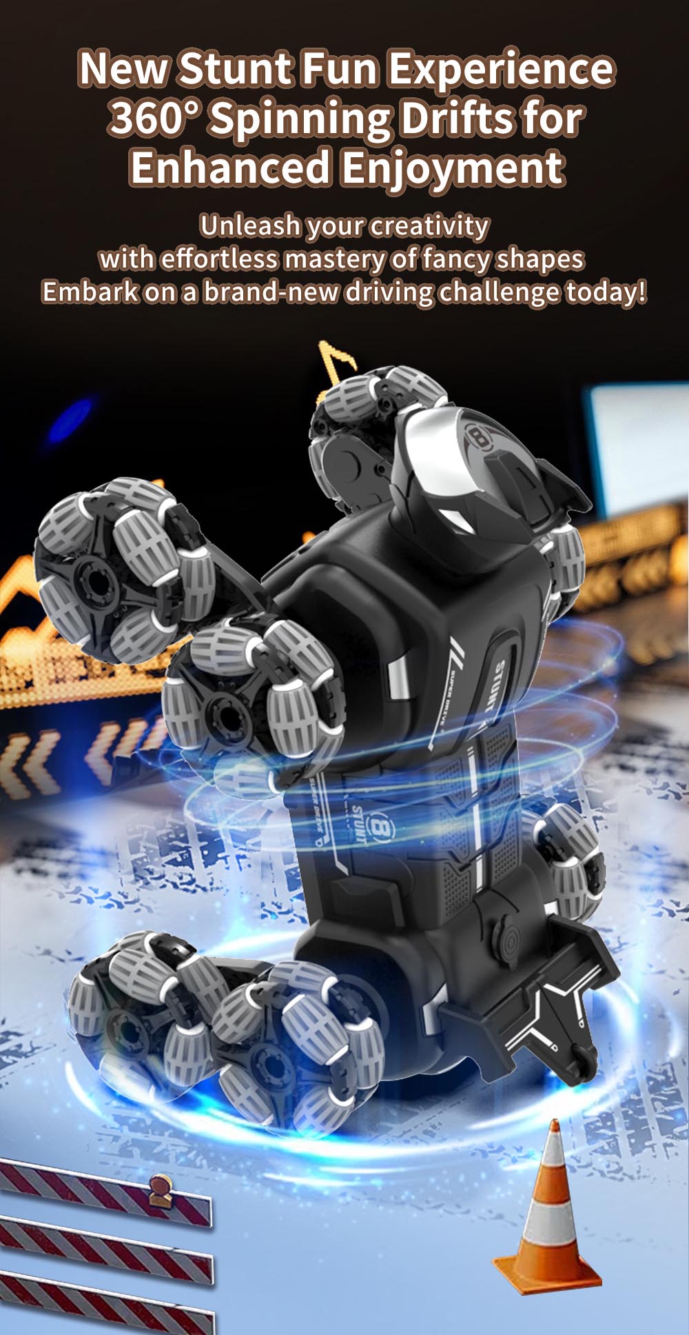 Jjrc Q190 8WD Remote Control Stunt Mechanical Dog Transform Shape Twist Climbing Rc Drift Car Double Sided Toy Rc Stunt Car Gift - Image 4