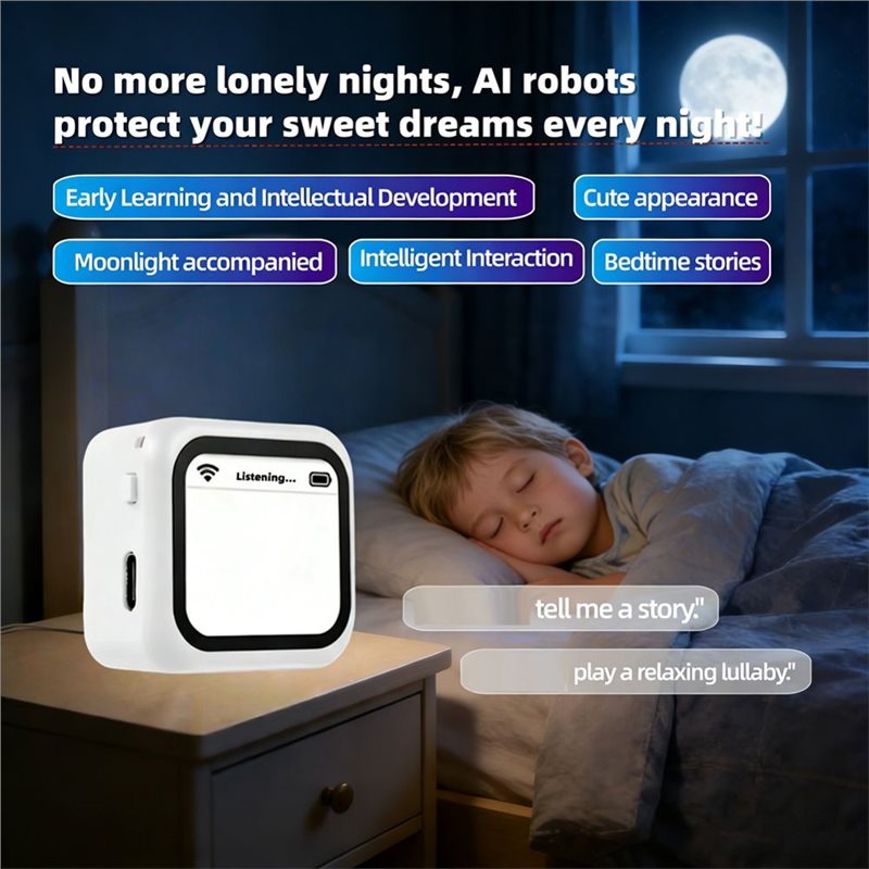 LA-AI Intelligent Robot Smart AI Robot For Companion Story Telling Chat Emotional Pets Trendy Gift For Kids Adults - Image 5